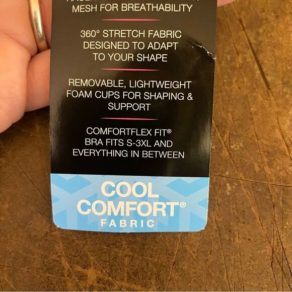 Bali NWT Comfort Revolution Easylite Racerback Breathable Wireless Bra DF3499 - Picture 5 of 9